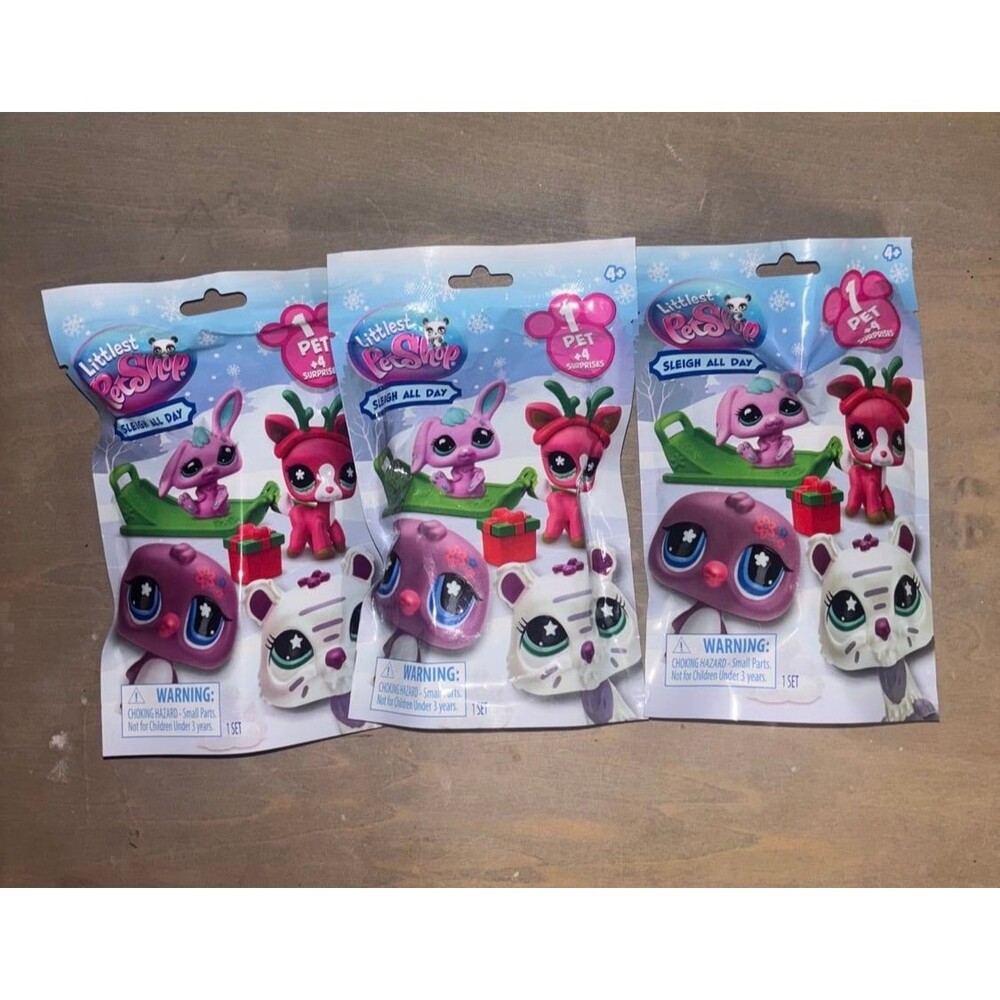 3 BRAND NEW
PACKS LPS SLEIGH
ALL DAY BLIND
BAGS RETAILS $12/ PACK